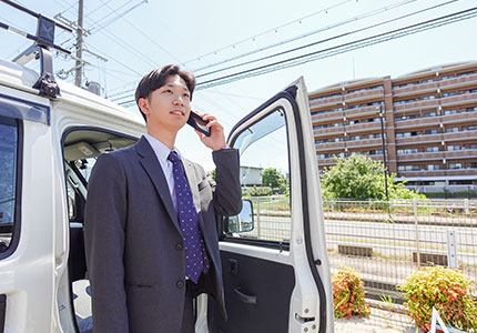 インタビューの様子